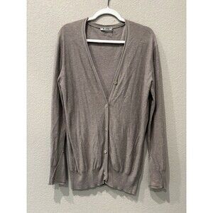 T Alexander Wang Taupe Lightweight Half Button Cardigan Women’s Small